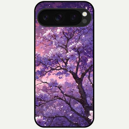  Blossom Tree Glass Case For Google Pixel 10 Pro back cover – full design glossy printed glass finish