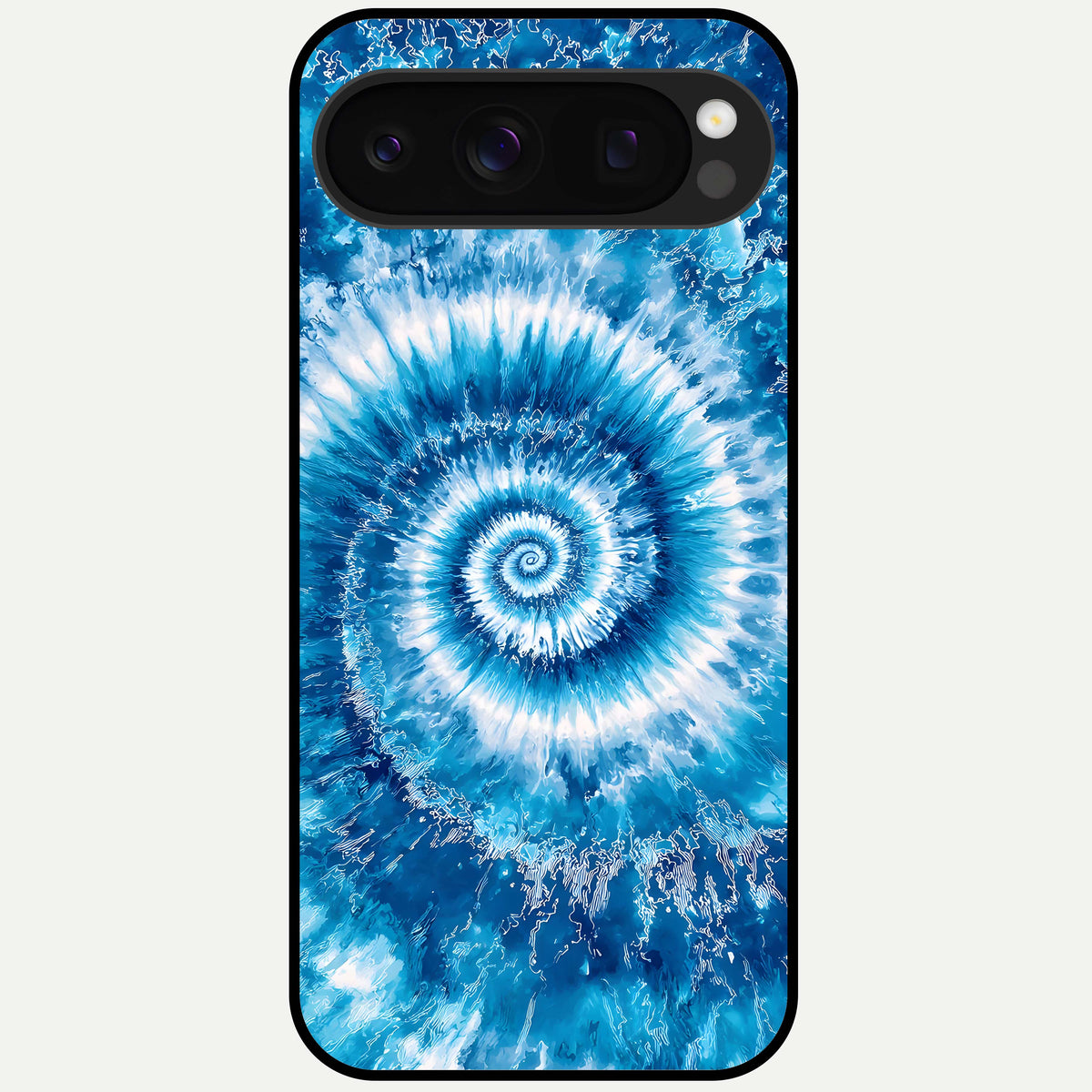  Blue Galaxy Wave Glass Case For Google Pixel 10 Pro back cover – full design glossy printed glass finish