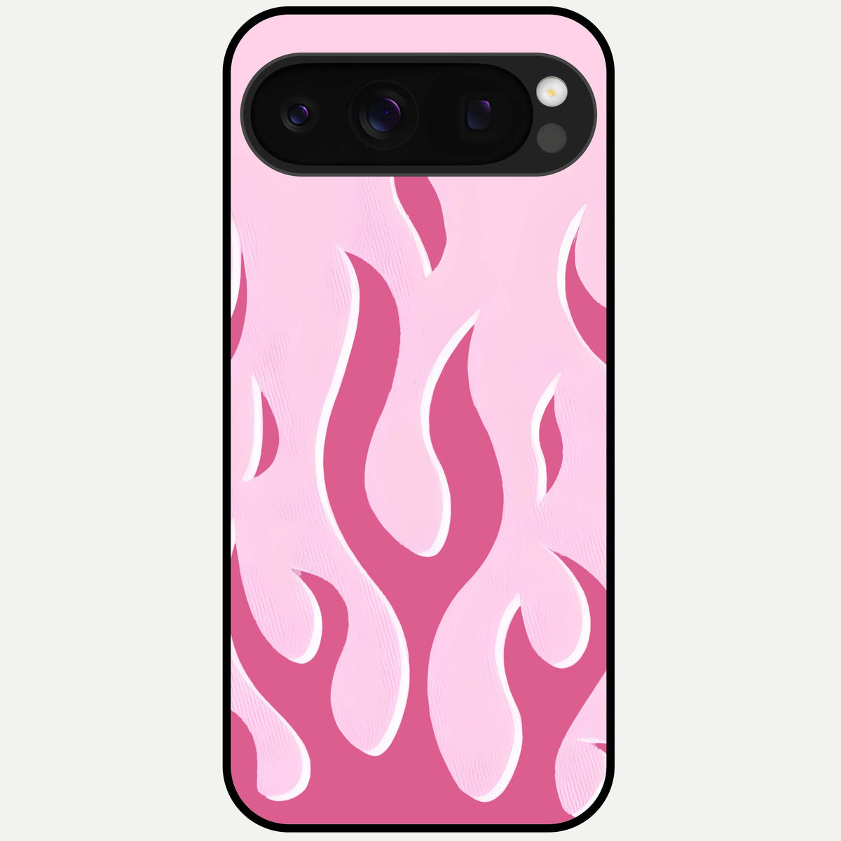  Blush Flame Energy Glass Case For Google Pixel 10 Pro back cover – full design glossy printed glass finish