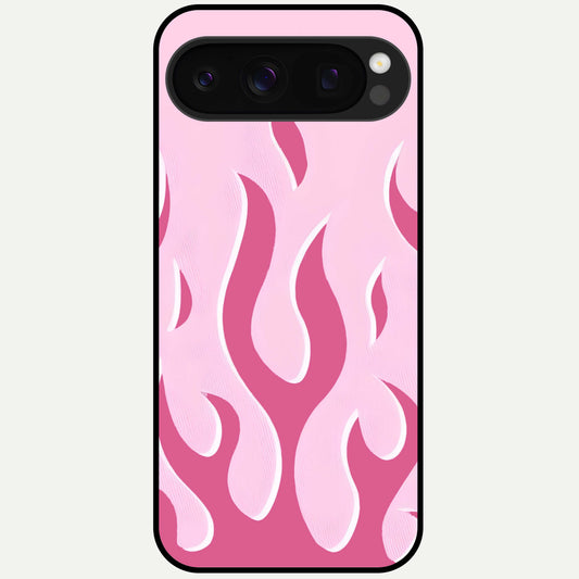  Blush Flame Energy Glass Case For Google Pixel 10 Pro back cover – full design glossy printed glass finish