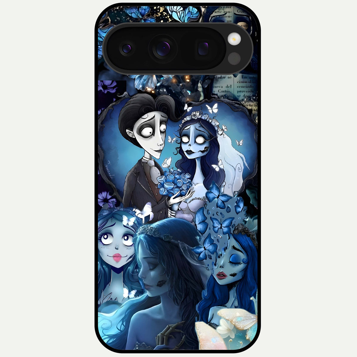  Butterfly Ghost Soul Glass Case For Google Pixel 10 Pro back cover – full design glossy printed glass finish