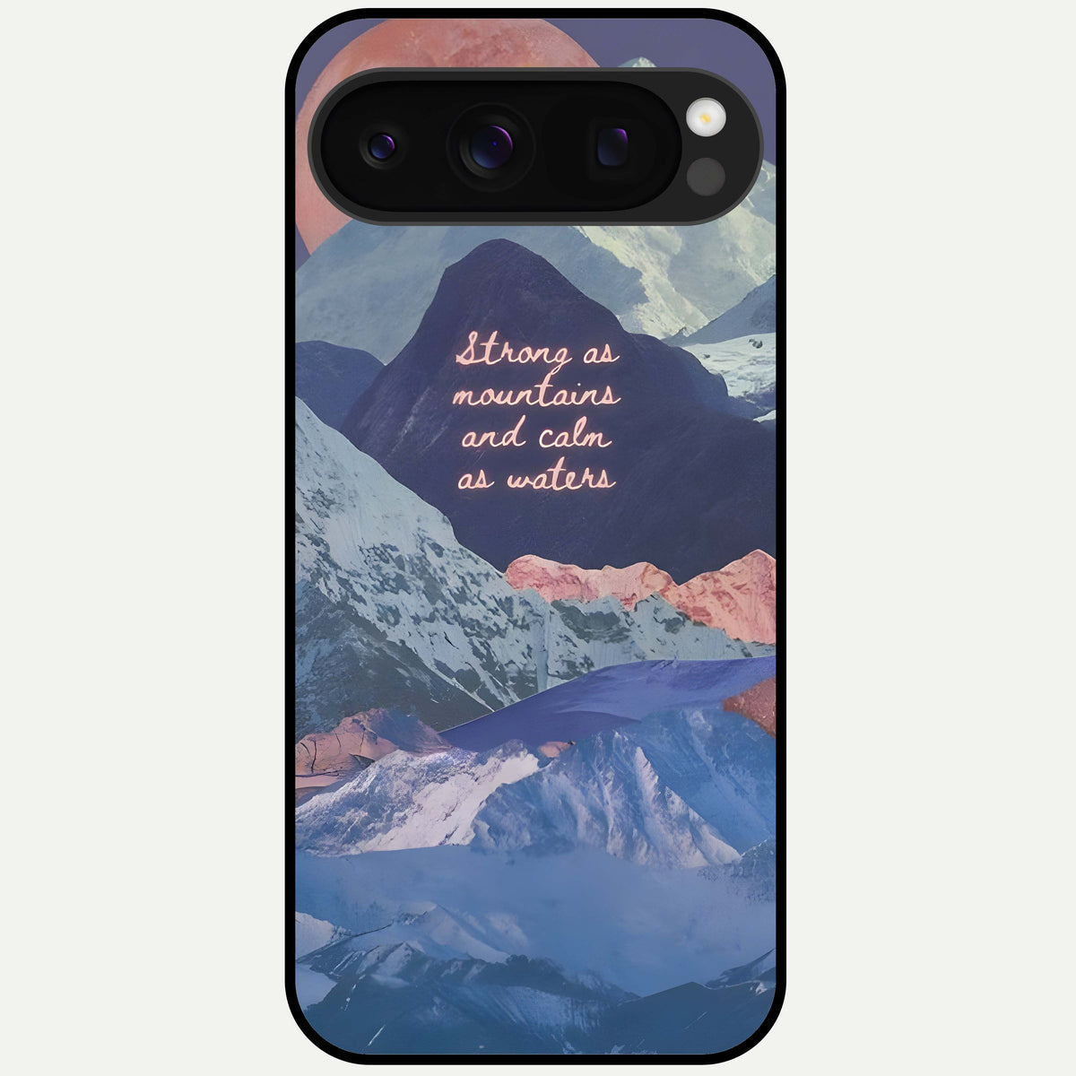  Celestial Mountain Calm Glass Case For Google Pixel 10 Pro back cover – full design glossy printed glass finish