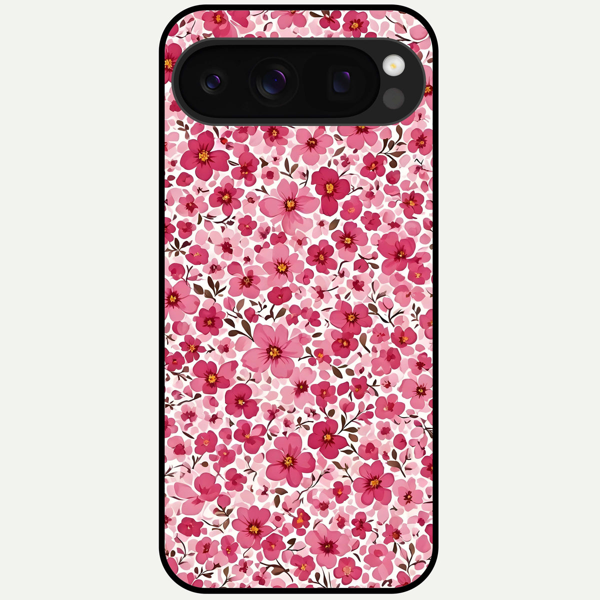  Cherry Blossom Charm Glass Case For Google Pixel 10 Pro back cover – full design glossy printed glass finish
