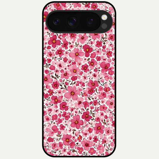  Cherry Blossom Charm Glass Case For Google Pixel 10 Pro back cover – full design glossy printed glass finish