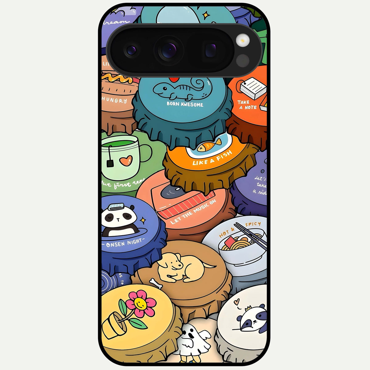  Coins Patterns Glass Case For Google Pixel 10 Pro back cover – full design glossy printed glass finish