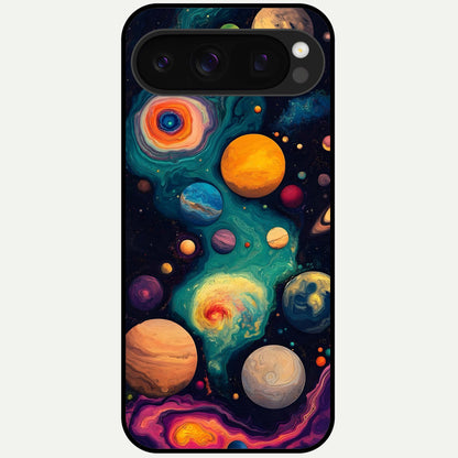  Cosmic Planet Journey Glass Case For Google Pixel 10 Pro back cover – full design glossy printed glass finish