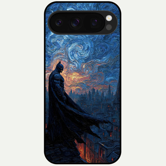  Dark Knight Dusk Glass Case For Google Pixel 10 Pro back cover – full design glossy printed glass finish