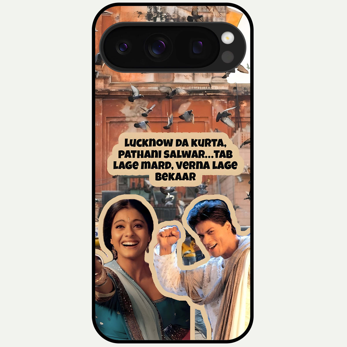 Desi Retro Vibes Glass Case For Google Pixel 10 Pro back cover – full design glossy printed glass finish
