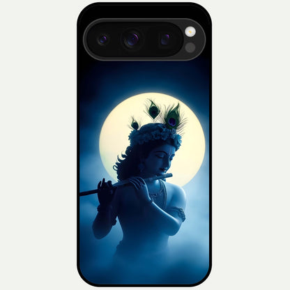  Divine Moon Flute Glass Case For Google Pixel 10 Pro back cover – full design glossy printed glass finish