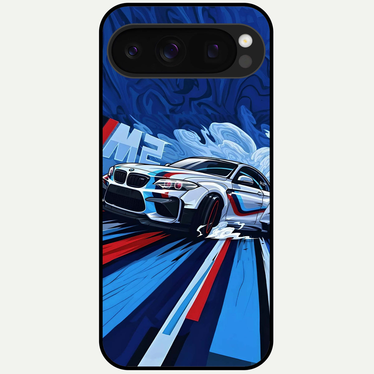  Drift Power Rush Glass Case For Google Pixel 10 Pro back cover – full design glossy printed glass finish