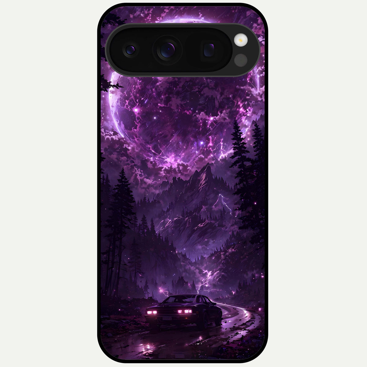  Eternal Cosmic Drive Glass Case For Google Pixel 10 Pro back cover – full design glossy printed glass finish
