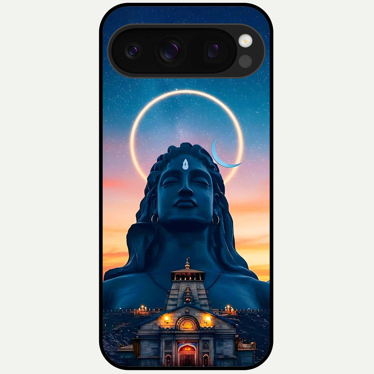  Eternal Shiva Aura Glass Case For Google Pixel 10 Pro back cover – full design glossy printed glass finish