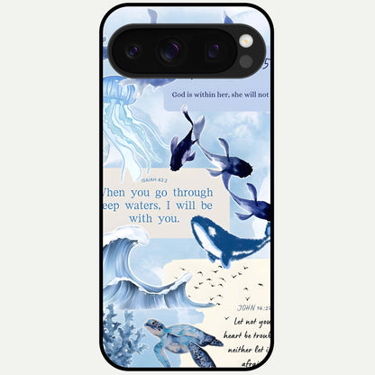  Faithful Ocean Promise Glass Case For Google Pixel 10 Pro back cover – full design glossy printed glass finish