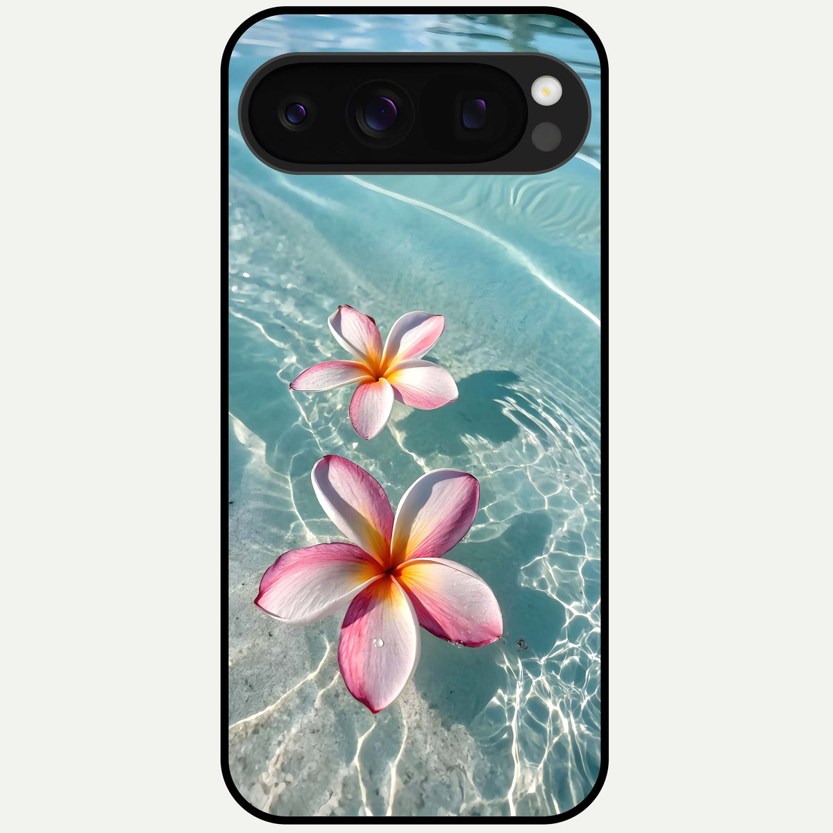  Floating Bloom Bliss Glass Case For Google Pixel 10 Pro back cover – full design glossy printed glass finish
