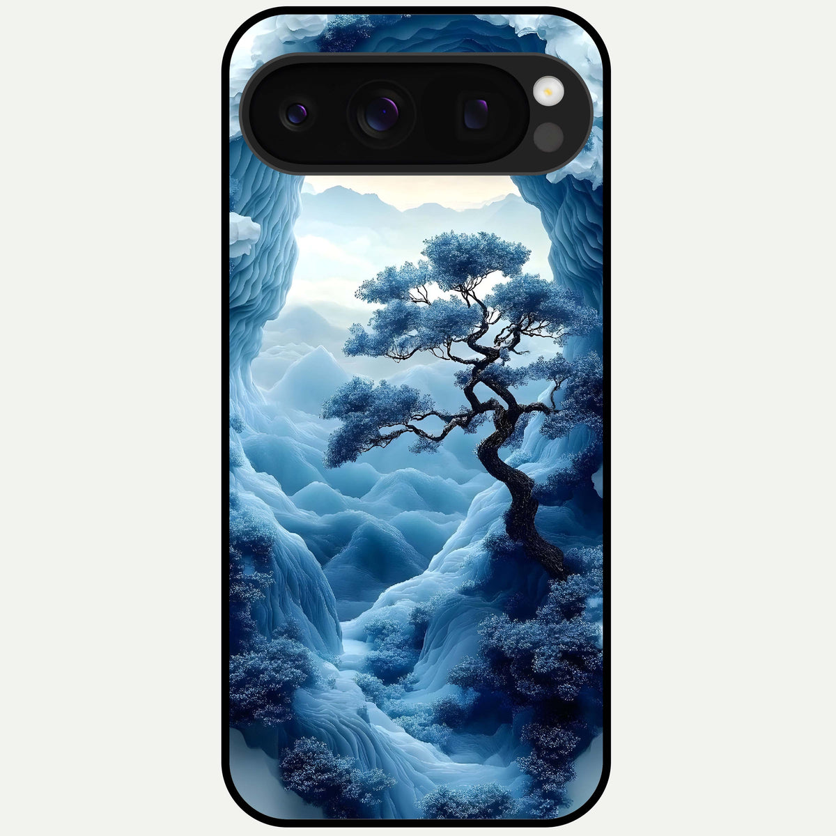  Frozen Serenity Gate Glass Case For Google Pixel 10 Pro back cover – full design glossy printed glass finish