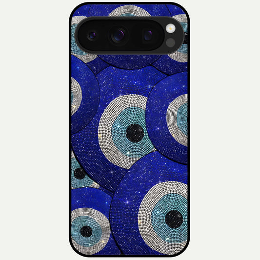 Galaxy Eye Flow Glass Case For Google Pixel 10 Pro back cover – full design glossy printed glass finish