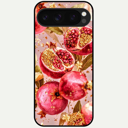  Golden Bloom Glow Glass Case For Google Pixel 10 Pro back cover – full design glossy printed glass finish