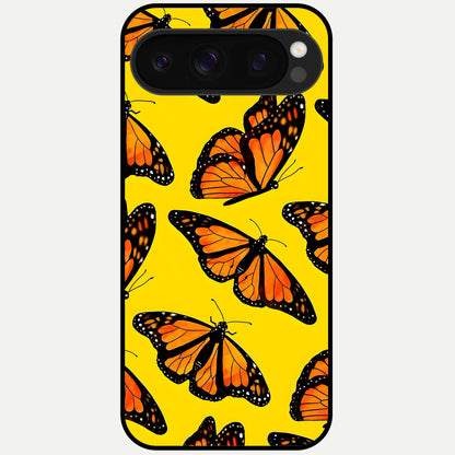  Golden Wing Flight Glass Case For Google Pixel 10 Pro back cover – full design glossy printed glass finish