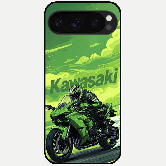  Greenery Sky Glass Case For Google Pixel 10 Pro back cover – full design glossy printed glass finish