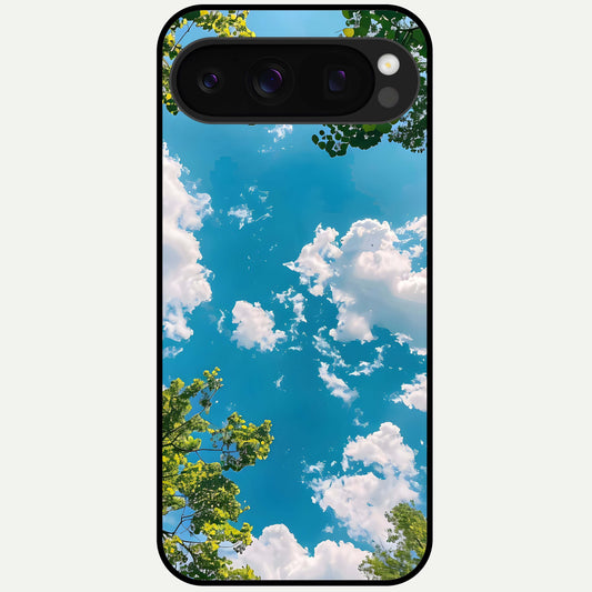  Green Moon Energy Glass Case For Google Pixel 10 Pro back cover – full design glossy printed glass finish