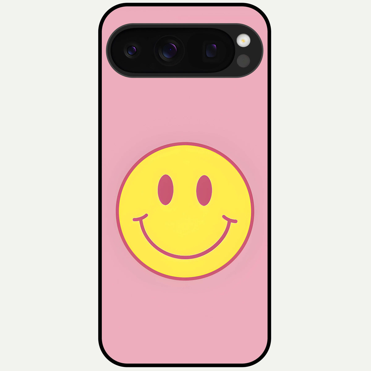  Happy Pink Mood Glass Case For Google Pixel 10 Pro back cover – full design glossy printed glass finish