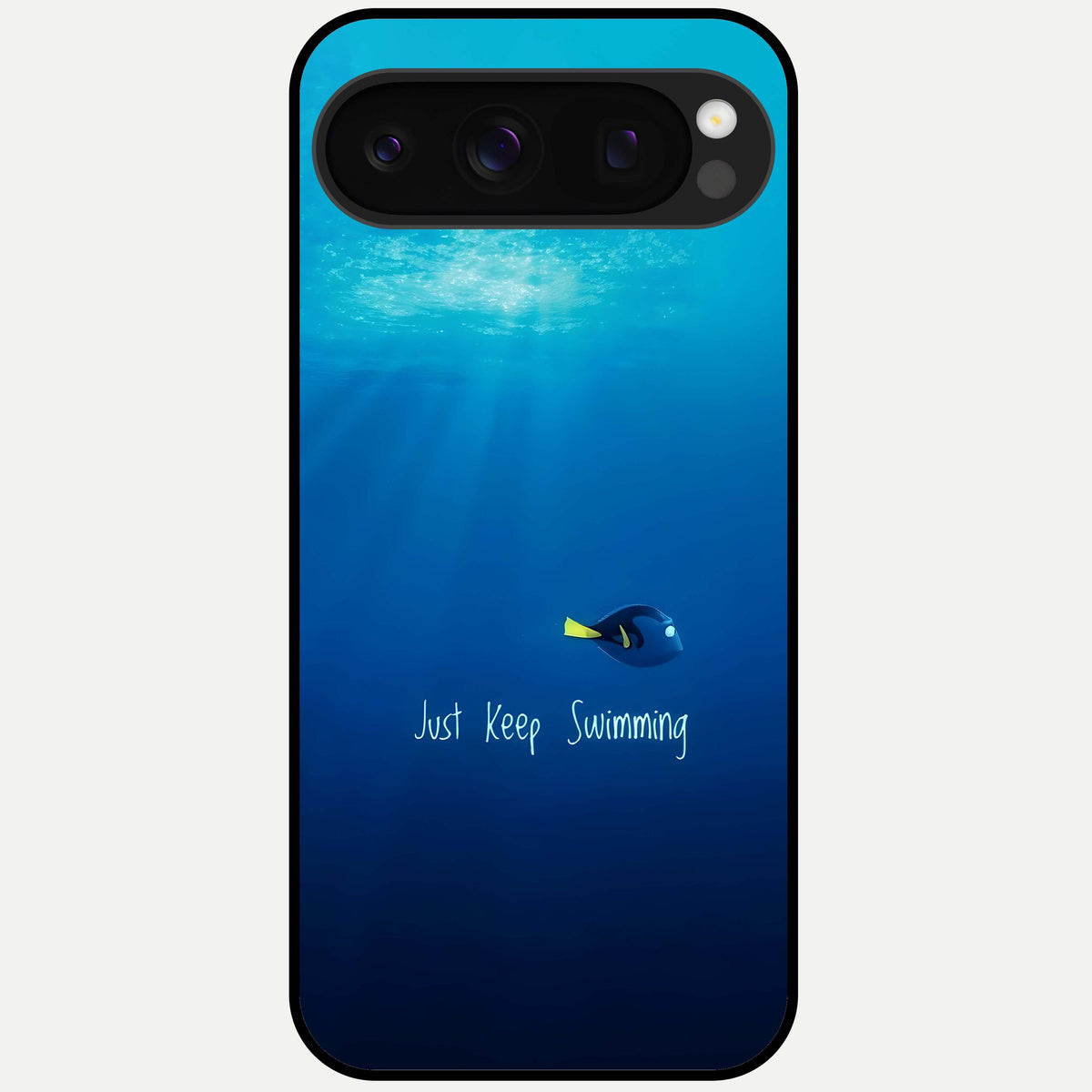  Just Keep Swimming Glass Case For Google Pixel 10 Pro back cover – full design glossy printed glass finish