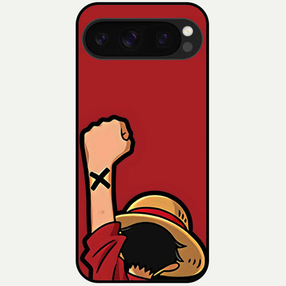  Luffy X Spirit Glass Case For Google Pixel 10 Pro back cover – full design glossy printed glass finish
