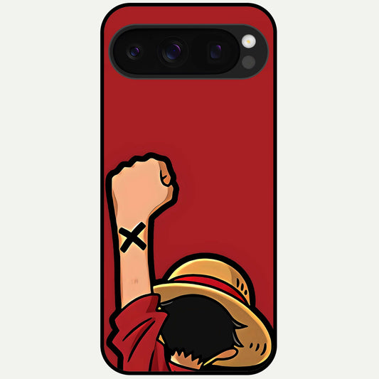  Luffy X Spirit Glass Case For Google Pixel 10 Pro back cover – full design glossy printed glass finish