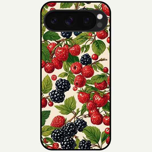  Mixed Berry Collage Glass Case For Google Pixel 10 Pro back cover – full design glossy printed glass finish