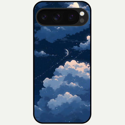  Moon Dream Haze Glass Case For Google Pixel 10 Pro back cover – full design glossy printed glass finish