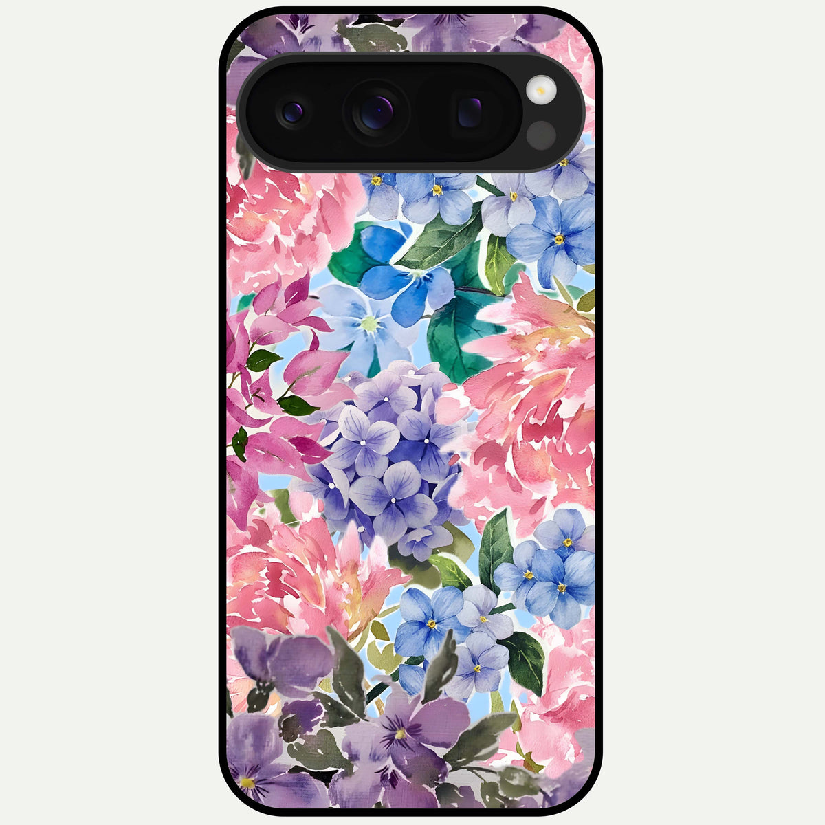  Pastel Floral Mix Glass Case For Google Pixel 10 Pro back cover – full design glossy printed glass finish
