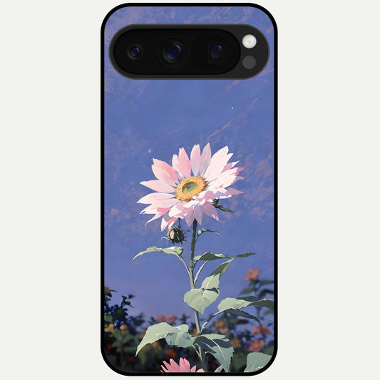  Pink Shells Outline Glass Case For Google Pixel 10 Pro back cover – full design glossy printed glass finish