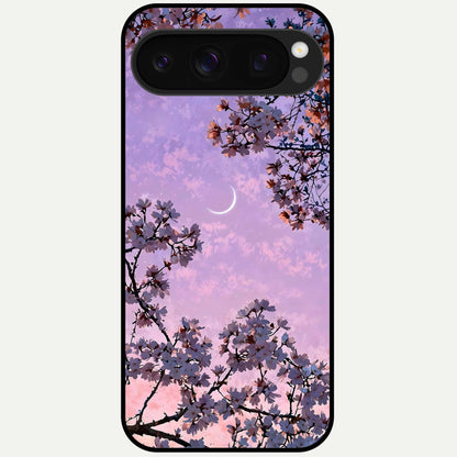  Purple Serenity Moon Glass Case For Google Pixel 10 Pro back cover – full design glossy printed glass finish
