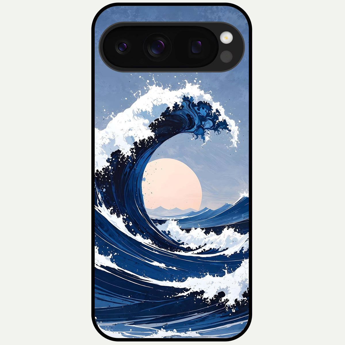  Rising Tide Power Glass Case For Google Pixel 10 Pro back cover – full design glossy printed glass finish