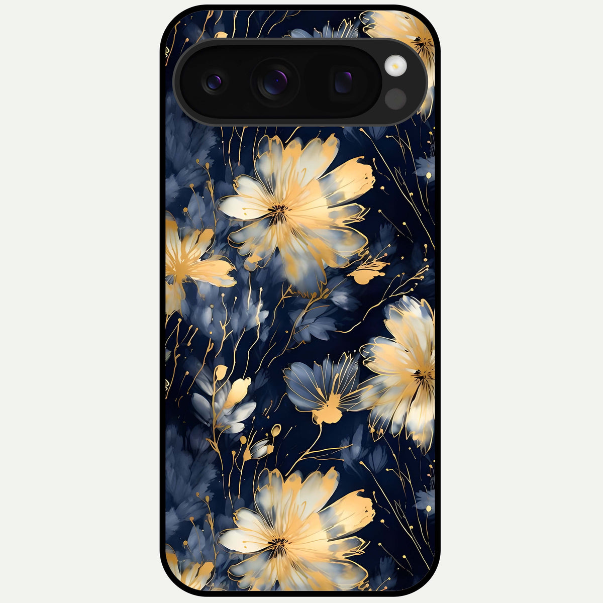  Royal Petal Dream Glass Case For Google Pixel 10 Pro back cover – full design glossy printed glass finish