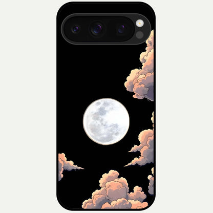  Shade Cloud Moon Glass Case For Google Pixel 10 Pro back cover – full design glossy printed glass finish