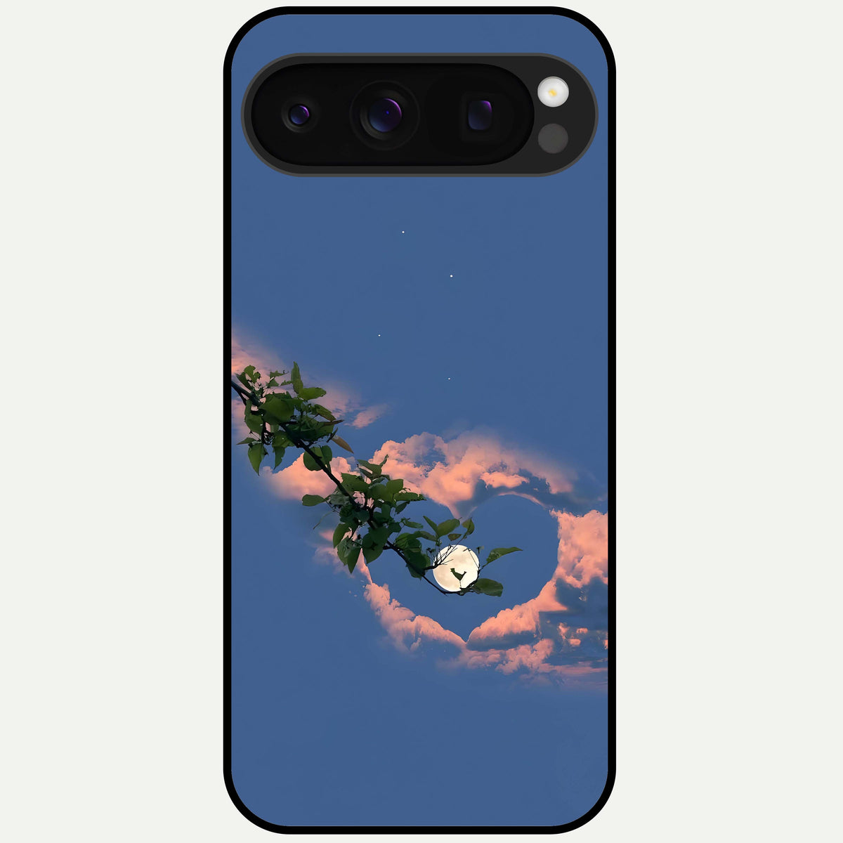 Sky Under Tree Glass Case For Google Pixel 10 Pro back cover – full design glossy printed glass finish