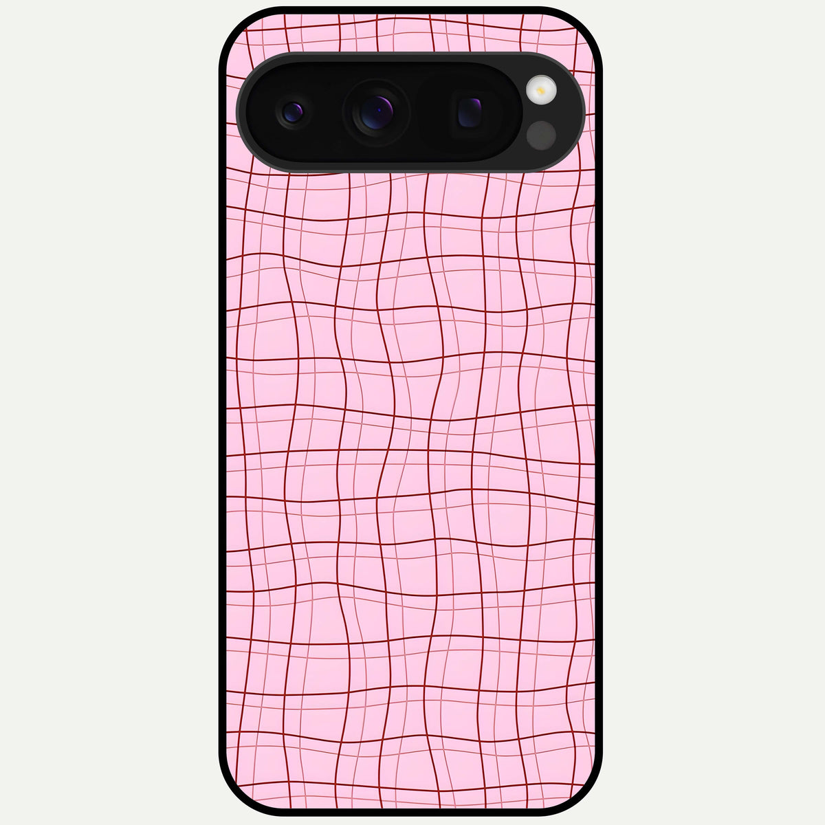  Soft Grid Bliss Glass Case For Google Pixel 10 Pro back cover – full design glossy printed glass finish