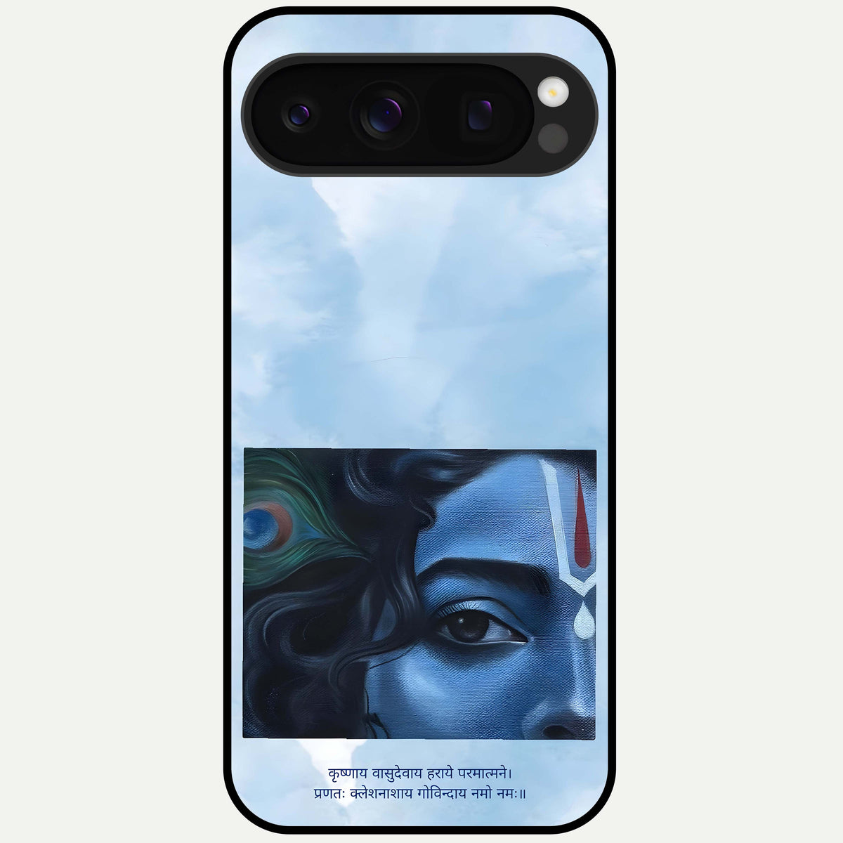  Spiritual Krishna Glass Case For Google Pixel 10 Pro back cover – full design glossy printed glass finish