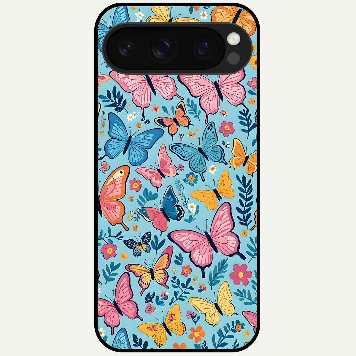  Spring Wing Garden Glass Case For Google Pixel 10 Pro back cover – full design glossy printed glass finish