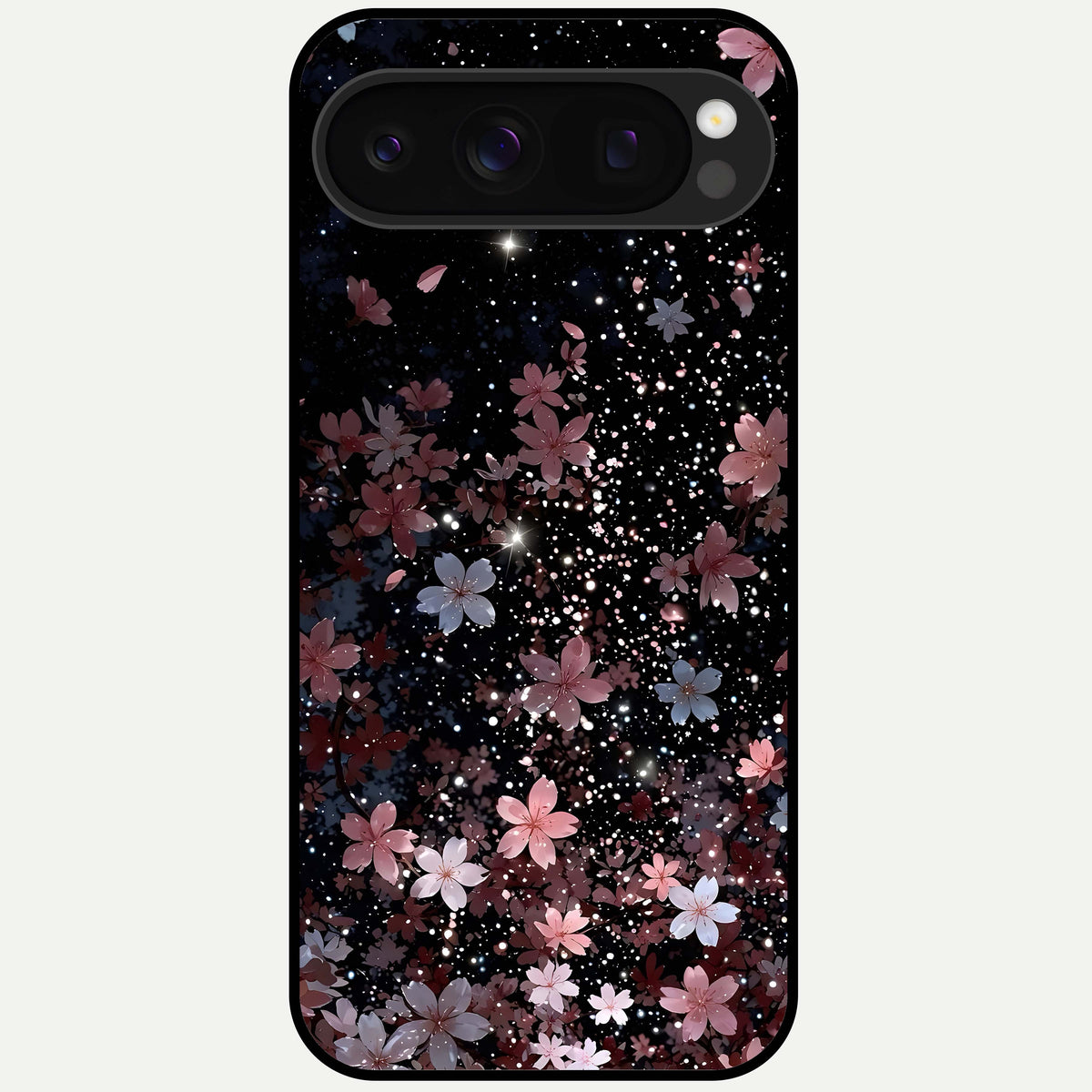  Starlit Flower Dreams Glass Case For Google Pixel 10 Pro back cover – full design glossy printed glass finish