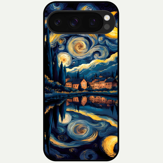  Starry Sky Serenity Glass Case For Google Pixel 10 Pro back cover – full design glossy printed glass finish