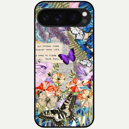  Storm Path Bloom Glass Case For Google Pixel 10 Pro back cover – full design glossy printed glass finish