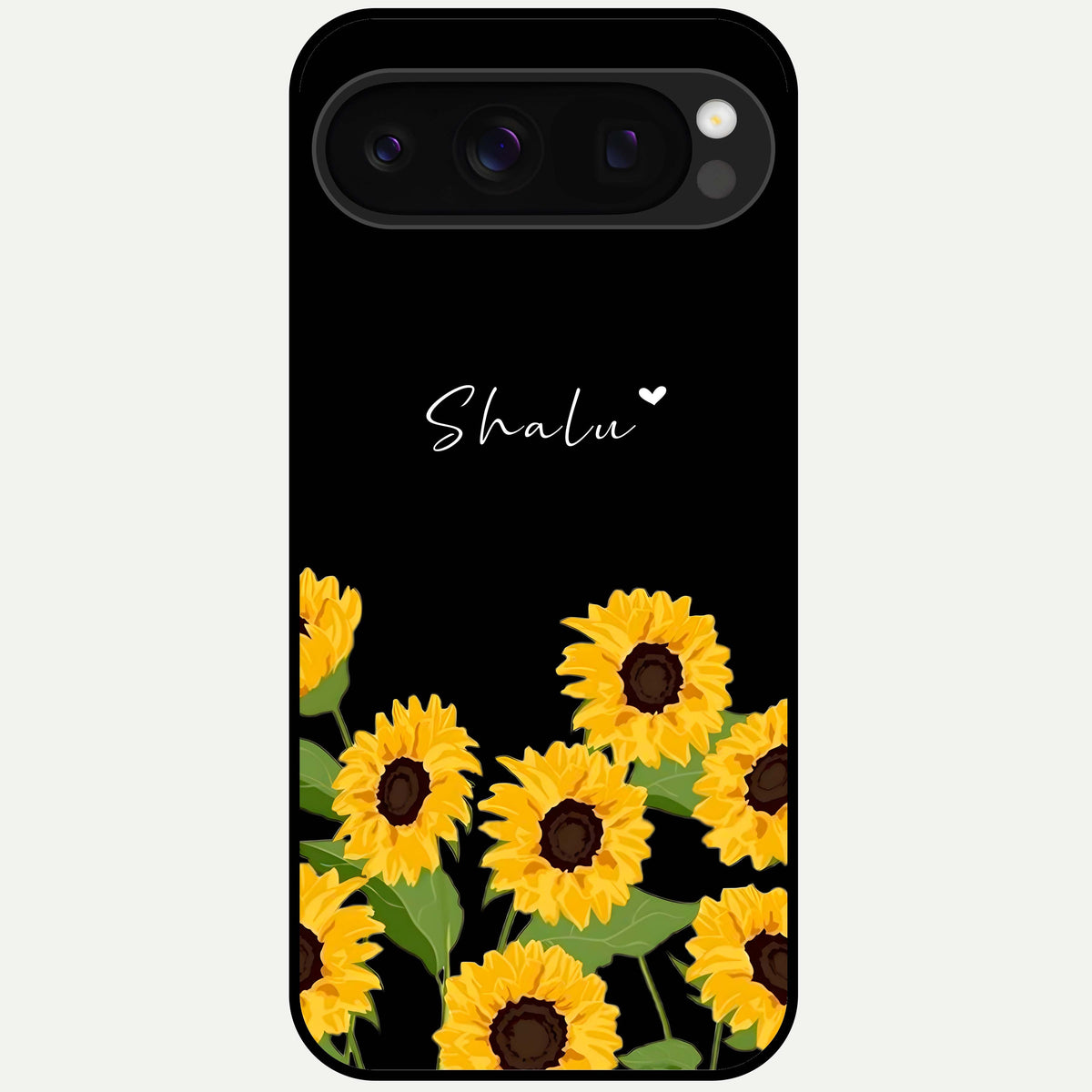  Sunflower Sky Bloom Glass Case For Google Pixel 10 Pro back cover – full design glossy printed glass finish