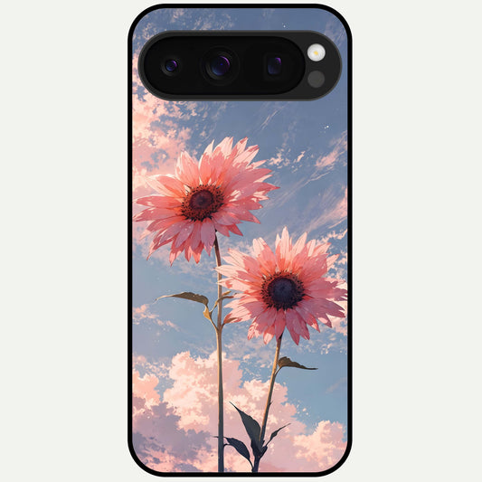  Sun Moon Balance Glass Case For Google Pixel 10 Pro back cover – full design glossy printed glass finish