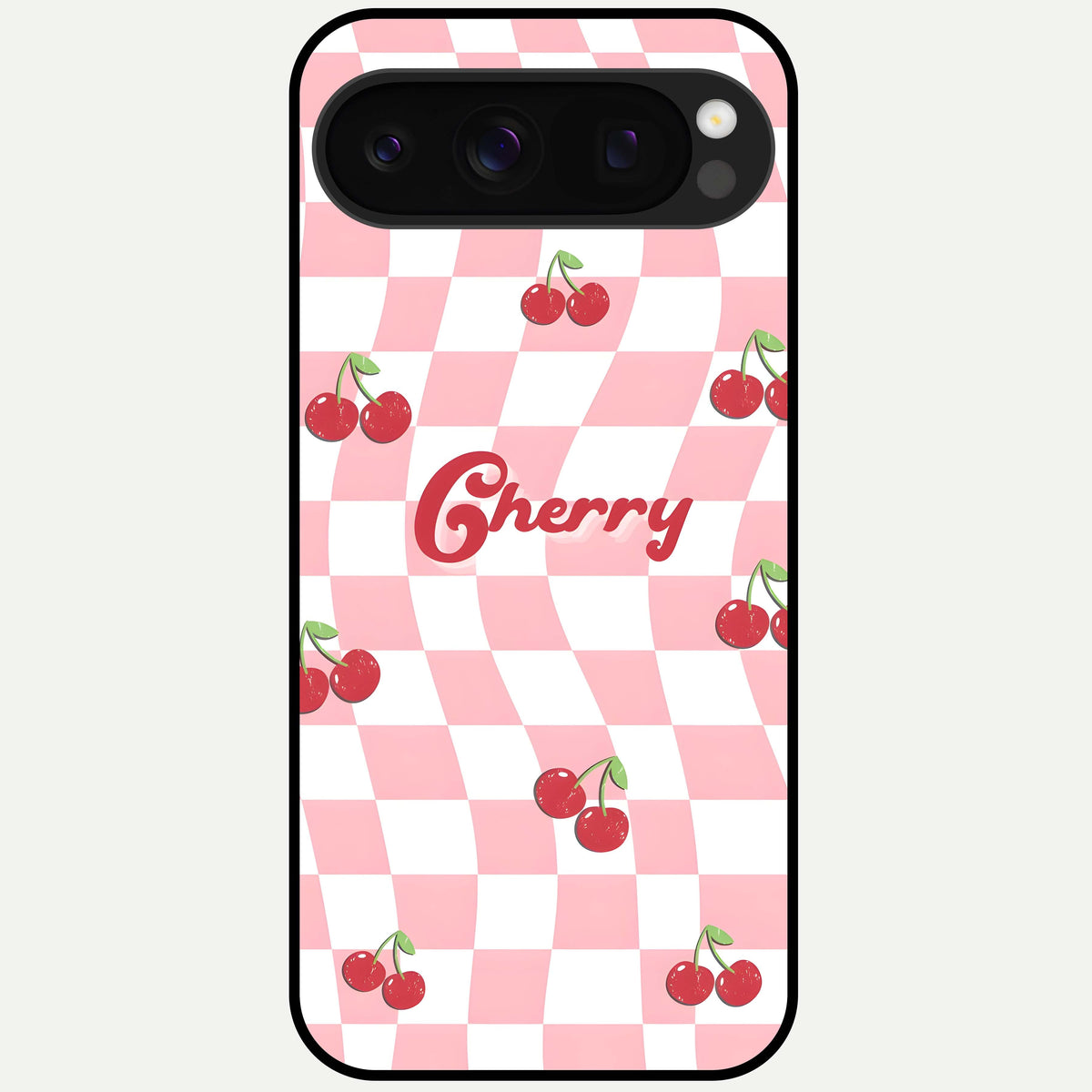  Sweet Cherry Vibes Glass Case For Google Pixel 10 Pro back cover – full design glossy printed glass finish