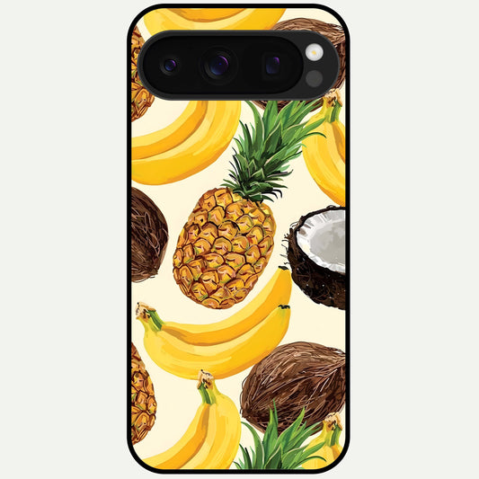  Tropical Fruit Mood Glass Case For Google Pixel 10 Pro back cover – full design glossy printed glass finish