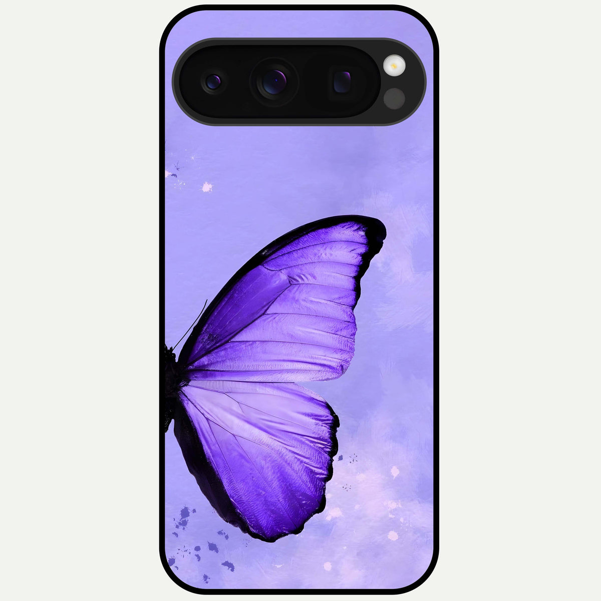  Violet Dream Wing Glass Case For Google Pixel 10 Pro back cover – full design glossy printed glass finish