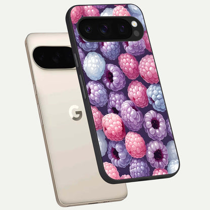  Berry Candy Pop phone case For Google Pixel 10 Pro showing premium glass back cover with detailed artwork