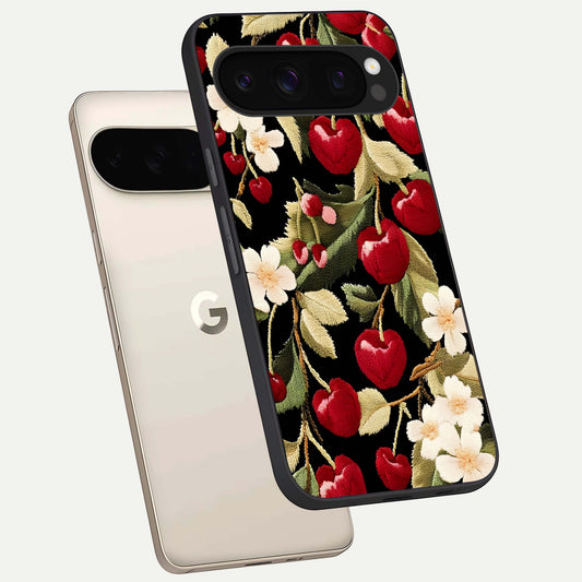 Blooming Spendor Bird phone case For Google Pixel 10 Pro showing premium glass back cover with detailed artwork